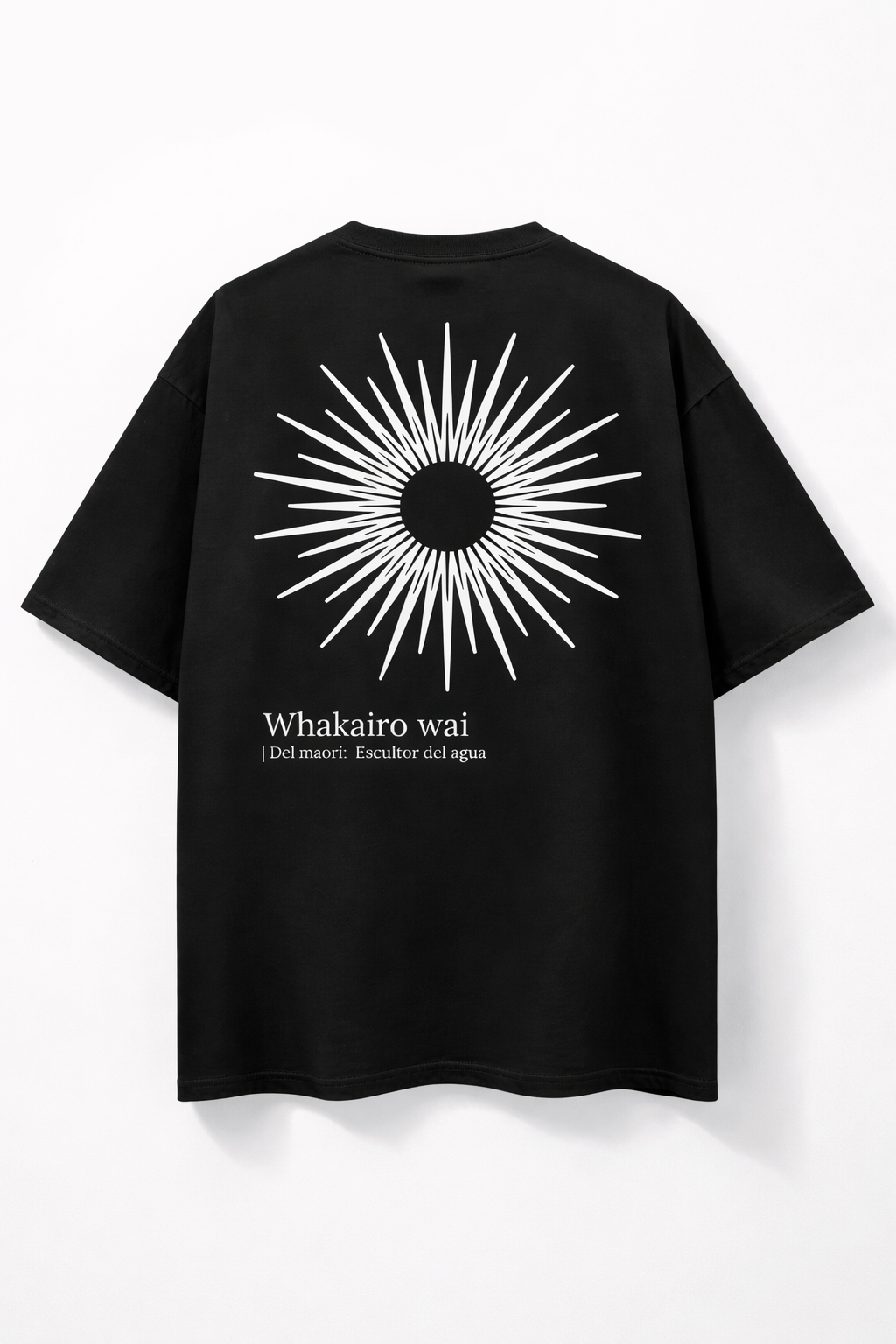 Polera Oversize: Whakairo wai