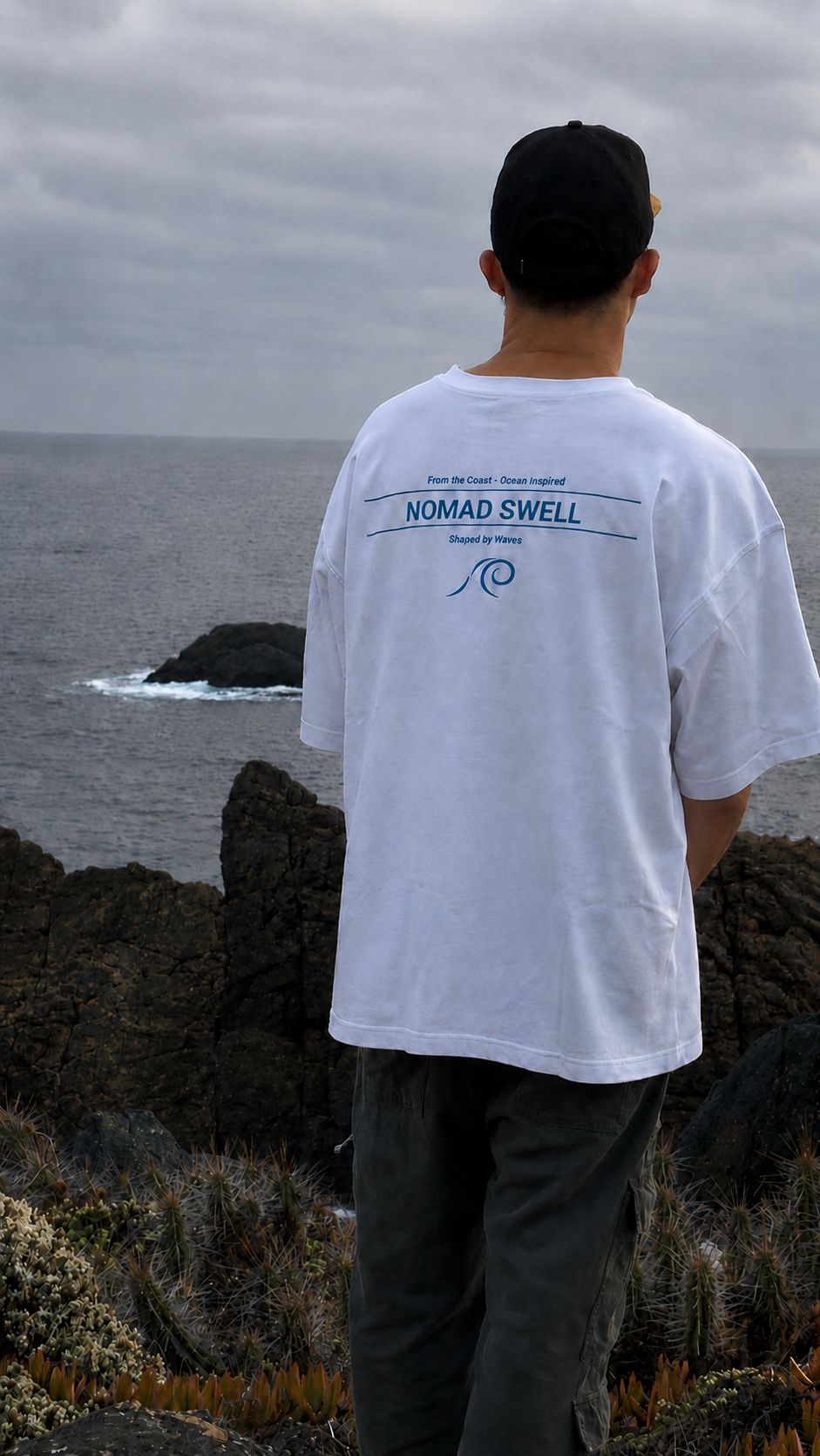 Polera Oversize: Ocean Lines