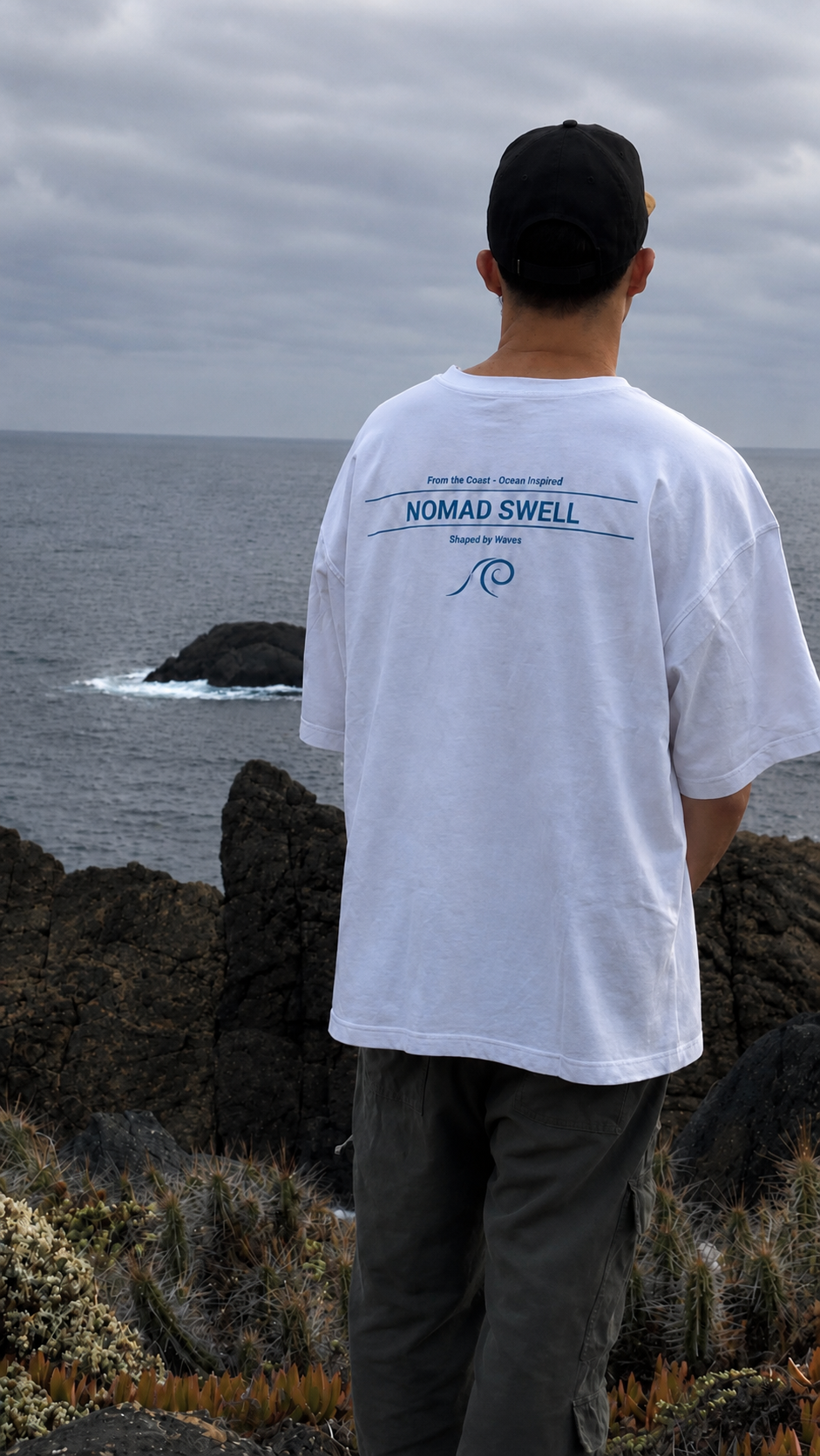 Polera Oversize: Ocean Lines